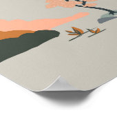 Poster Motif animal mignon et jouant avec licornes (Coin)