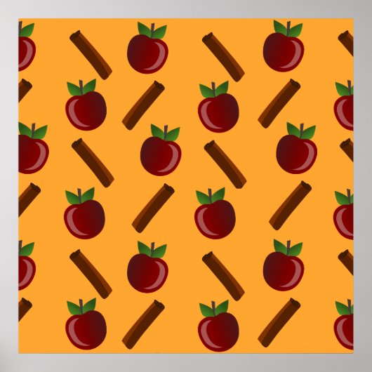 Poster Motif Apple Cinnamon (Devant)