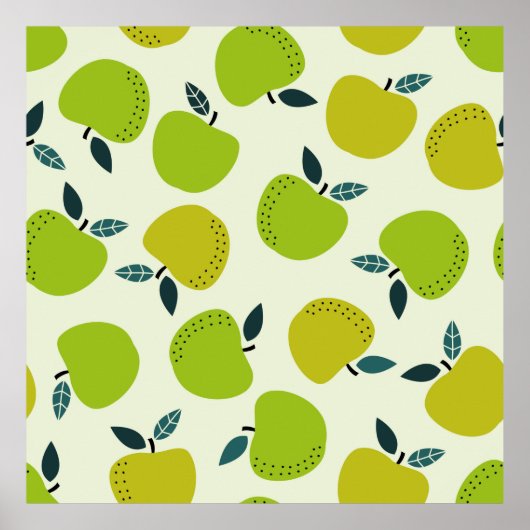 Poster Motif Apple sans soudure. Illustration du thème de (Devant)