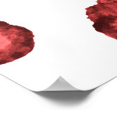 Poster Motif aquarelle illustration peau léopard. Effacer (Coin)