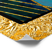 Poster Motif Art Déco Abstrait (Coin)