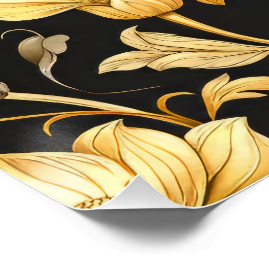 Poster Motif Art nouveau (Coin)