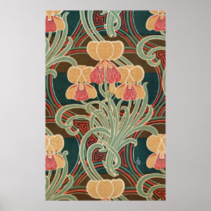 Poster Motif Art Nouveau #4 à Emporio Moffa