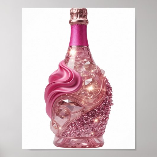 Poster Motif artistique argent ART ABSTRAIT (Devant)