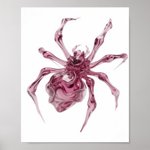 Poster Motif artistique ART ABSTRAIT Rose artistique