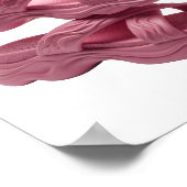 Poster Motif artistique ART ABSTRAIT Rose Statement (Coin)