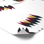 Poster Motif autochtone du sud-ouest (Coin)