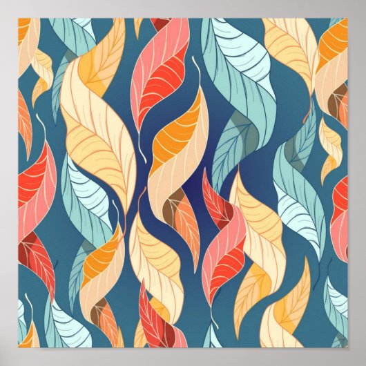 Poster Motif automne (Devant)