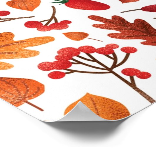 Poster Motif automne (Coin)