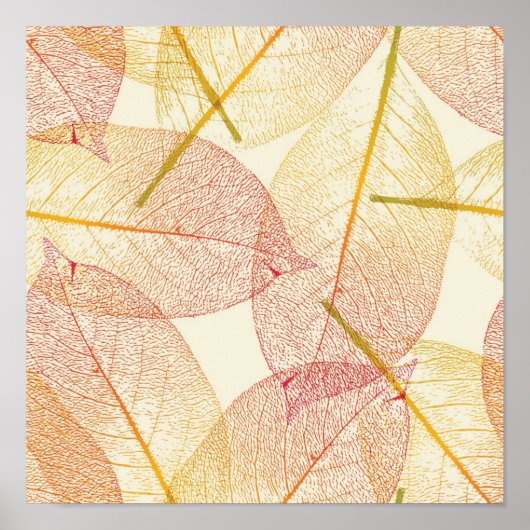 Poster Motif automne (Devant)