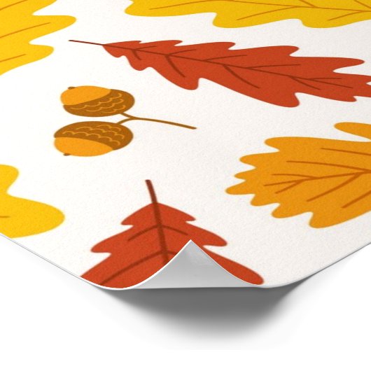 Poster Motif automne (Coin)