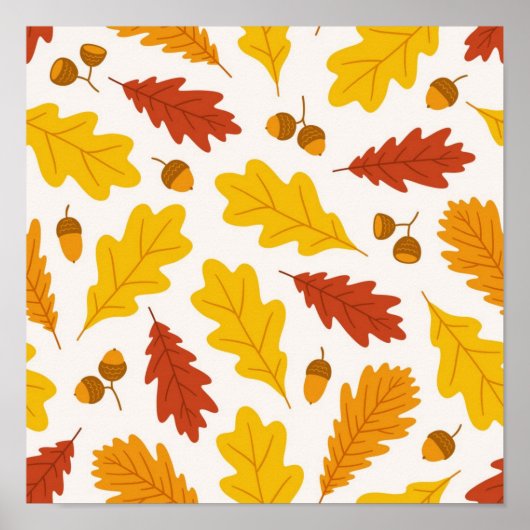 Poster Motif automne (Devant)