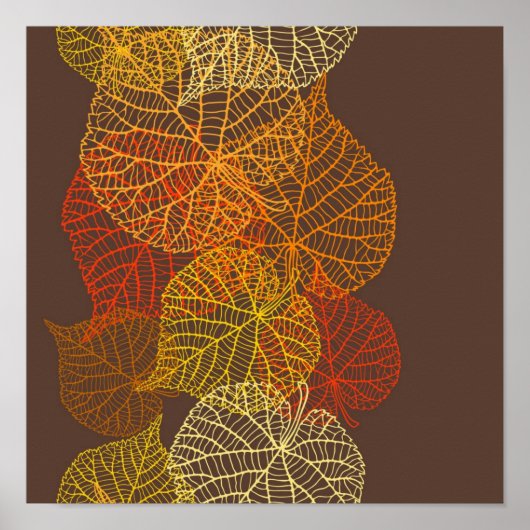 Poster Motif automne (Devant)