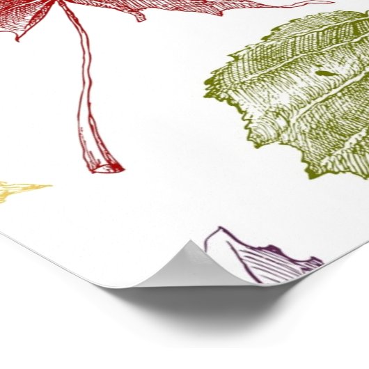 Poster Motif automne (Coin)