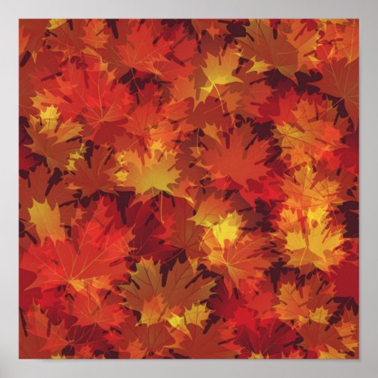 Poster Motif automne (Devant)
