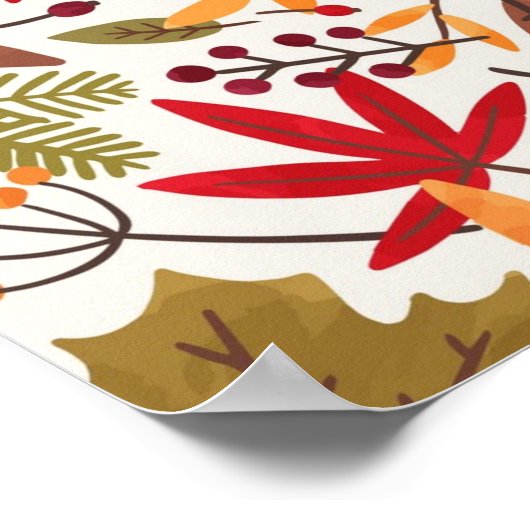 Poster Motif automne (Coin)