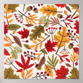 Poster Motif automne (Devant)