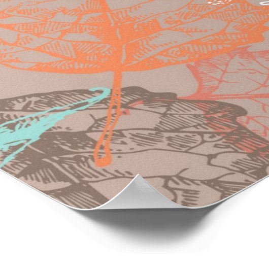 Poster Motif automne (Coin)