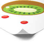 Poster Motif aux fruits mignons (Coin)