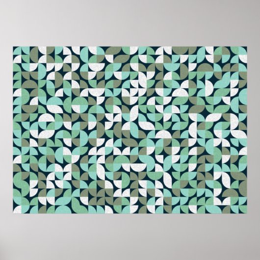 Poster Motif avec triangles de couleur aléatoire Générati (Devant)