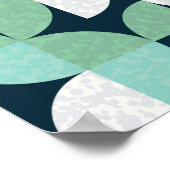 Poster Motif avec triangles de couleur aléatoire Générati (Coin)