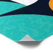 Poster Motif avec triangles de couleur aléatoire Générati (Coin)