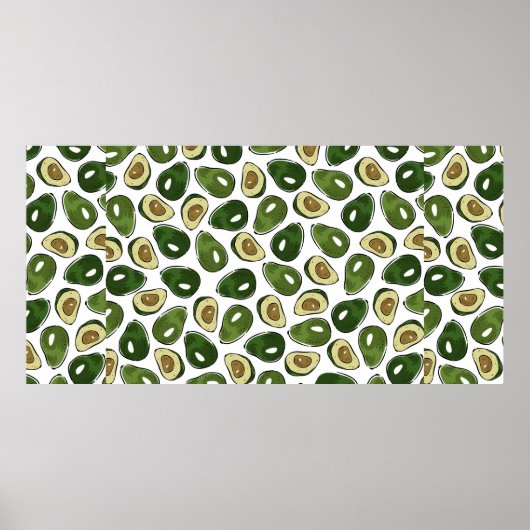 Poster Motif Avocado (Devant)