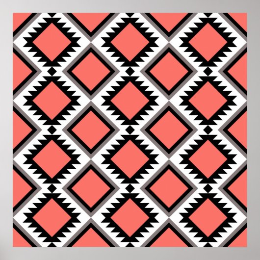 Poster Motif Aztec (Devant)