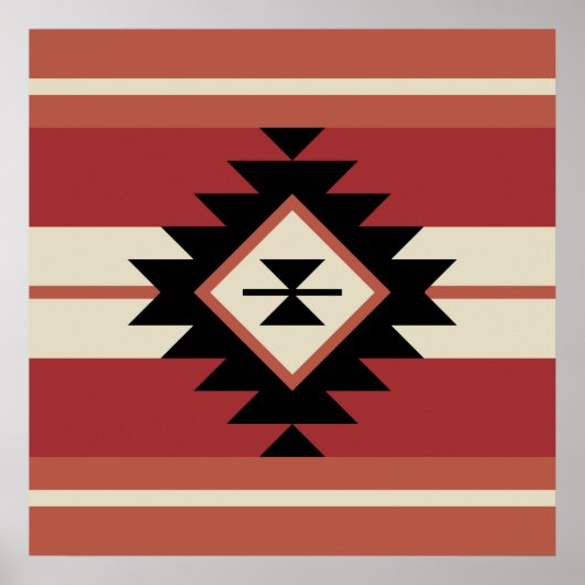 Poster Motif Aztec (Devant)