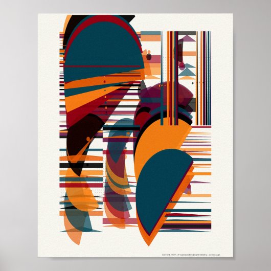 Poster Motif Bauhaus de mécanique quantique (Devant)