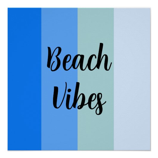 Poster Motif Bleu (Devant)