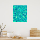 Poster Motif bleu vert à l'oeil (Cuisine)