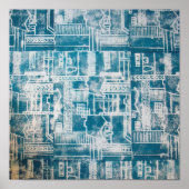 Poster Motif Blue Derby (Devant)