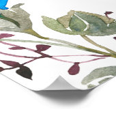 Poster Motif botanique aquarelle (Coin)