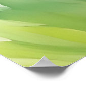 Poster Motif botanique vert de céleri luxuriant (Coin)