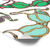 Poster Motif Bra multicolore (Coin)