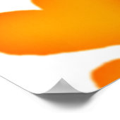 Poster Motif cardiaque multicouleur dynamique (Coin)