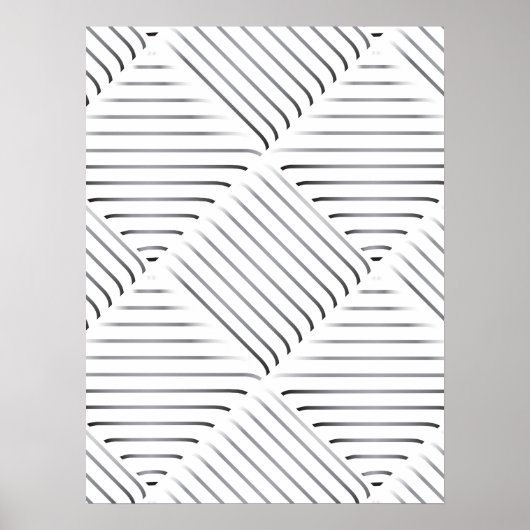 Poster Motif Carré raffiné (Devant)