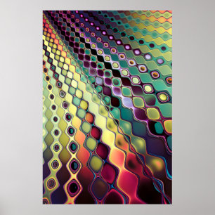 Poster Motif cellulaire fractal
