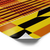 Poster Motif cérémoniel africain Kente (Coin)