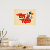 Poster Motif chaud (Cuisine)