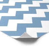 Poster Motif Chevron Bleu Bleu Bleu (Coin)