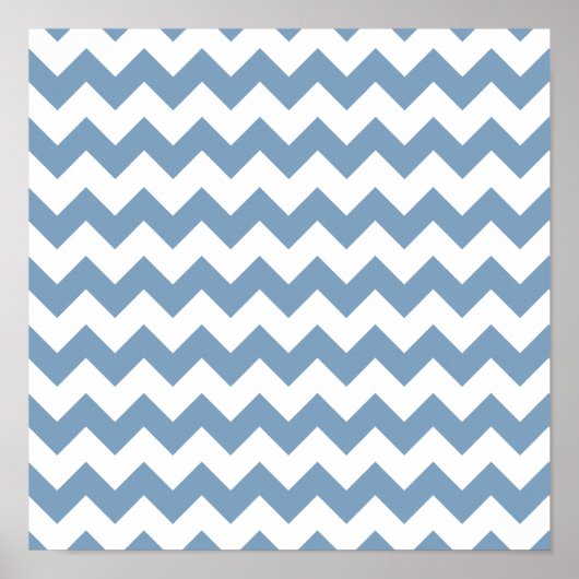 Poster Motif Chevron Bleu Bleu Bleu (Devant)