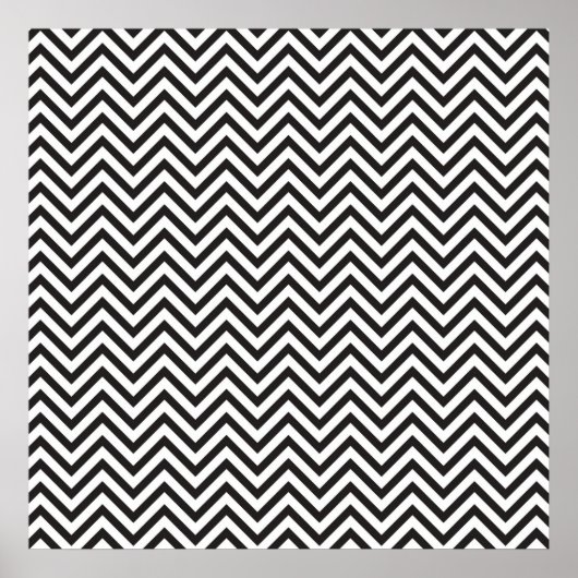 Poster Motif Chevron Noir (Devant)