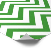 Poster Motif Chevron Vert (Coin)