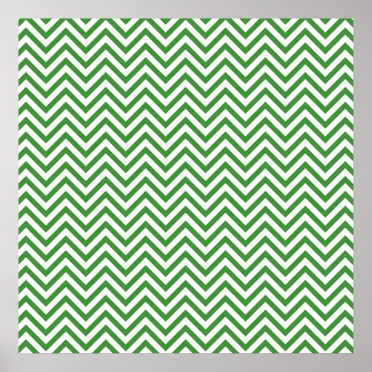 Poster Motif Chevron Vert (Devant)
