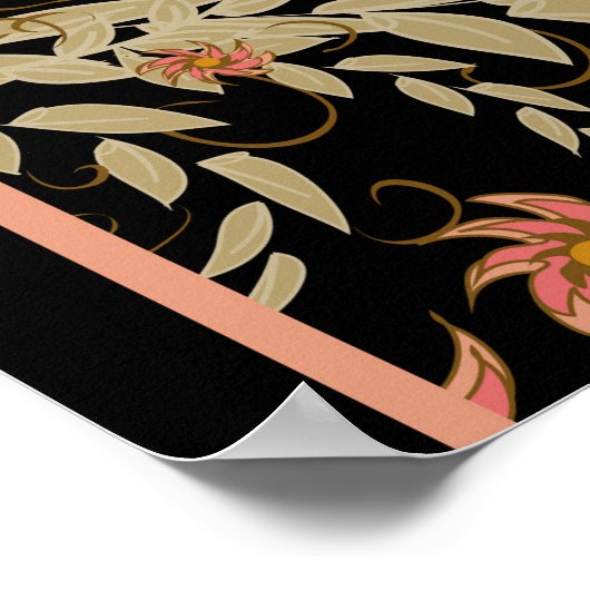 Poster Motif chinois Fairy Floral Birds (Coin)