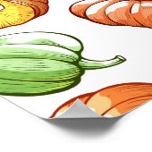Poster motif citrouille (Coin)