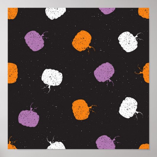 Poster motif citrouille (Devant)