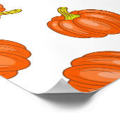 Poster motif citrouille (Coin)